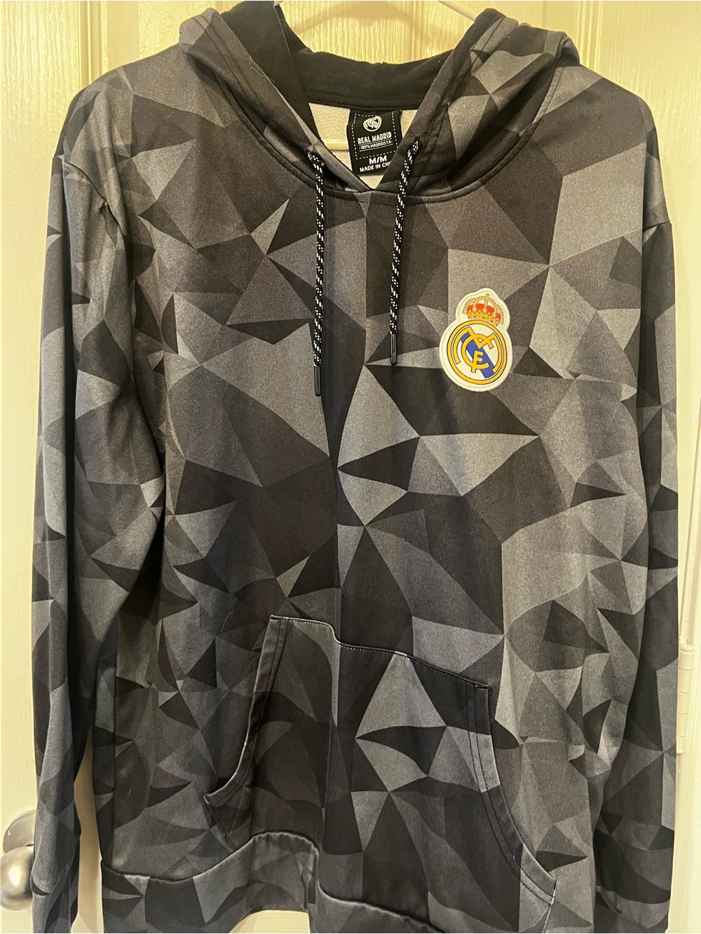 Real Madrid CF Geometric Poly-Fleece Hoodie., Size M